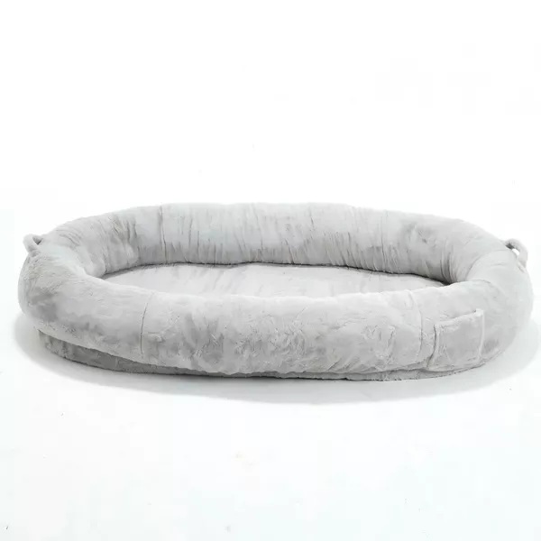 Human Dog Bed,Giant Extra Large Memory Foam Human Size Pet Bed for People with Storage Pocket Cover-Maison Boucle